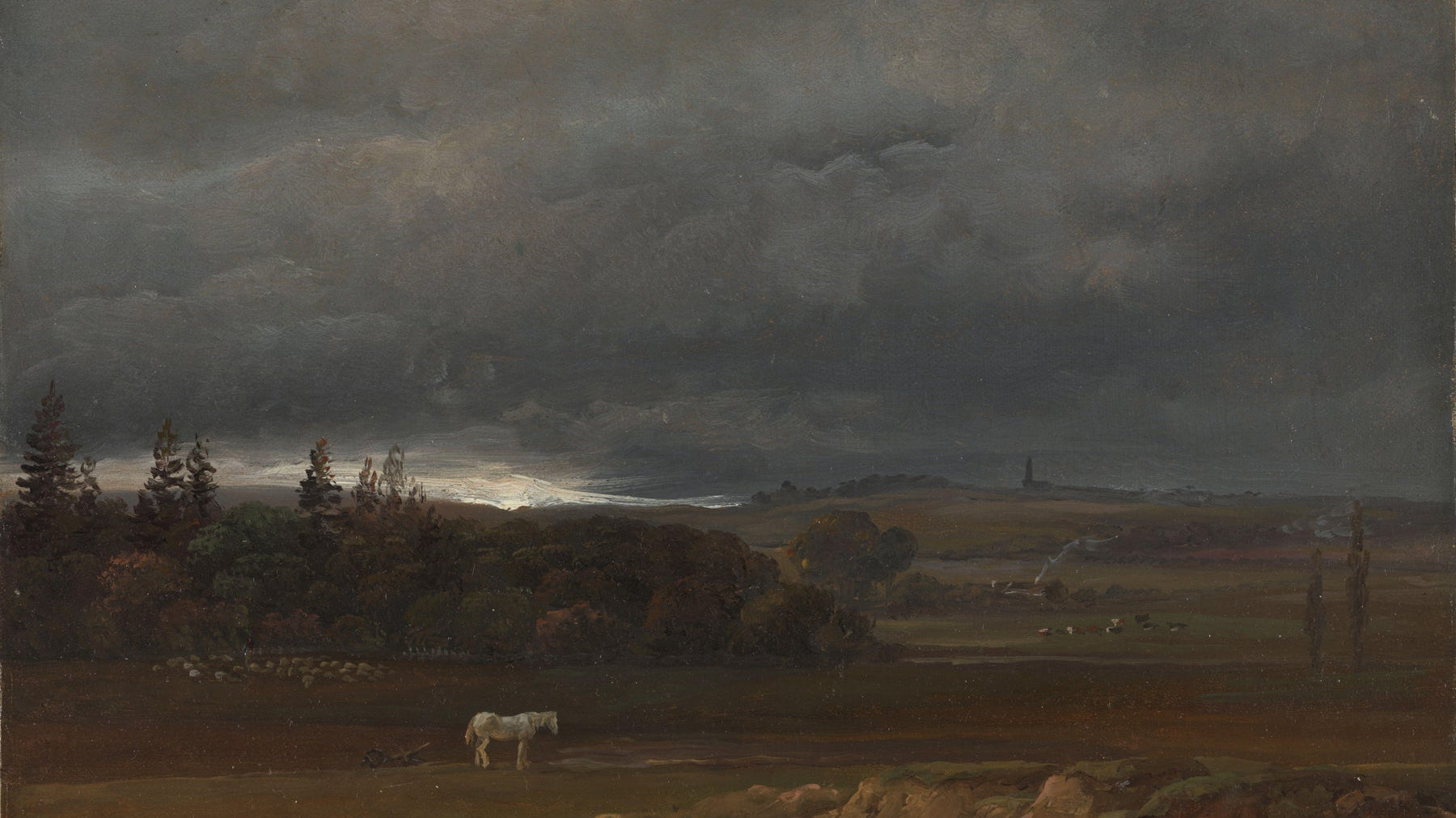 Volume 5: The Luminous Stillness – J.C. Dahl’s “Fields Near Dresden With A White Horse”