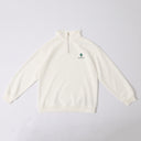 Cavvalure women's oversized equestrian quarter-zip – front view on model