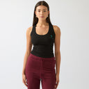 Cavvalure Black women's equestrian tank top – front view on model