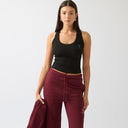 Cavvalure Black women's equestrian tank top – lifestyle view