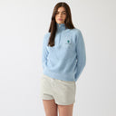 Cavvalure women's equestrian blue knit top – lifestyle view