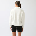 Cavvalure women's oversized equestrian quarter-zip – detail view