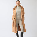 Cavvalure Valora waterproof equestrian riding coat – front view on model