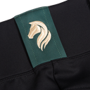Cavvalure Deep Black knee grip equestrian leggings – product flat detail