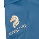 Cavvalure Blue Blue knee grip equestrian leggings – product flat front