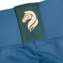 Cavvalure Blue Blue knee grip equestrian leggings – product flat detail
