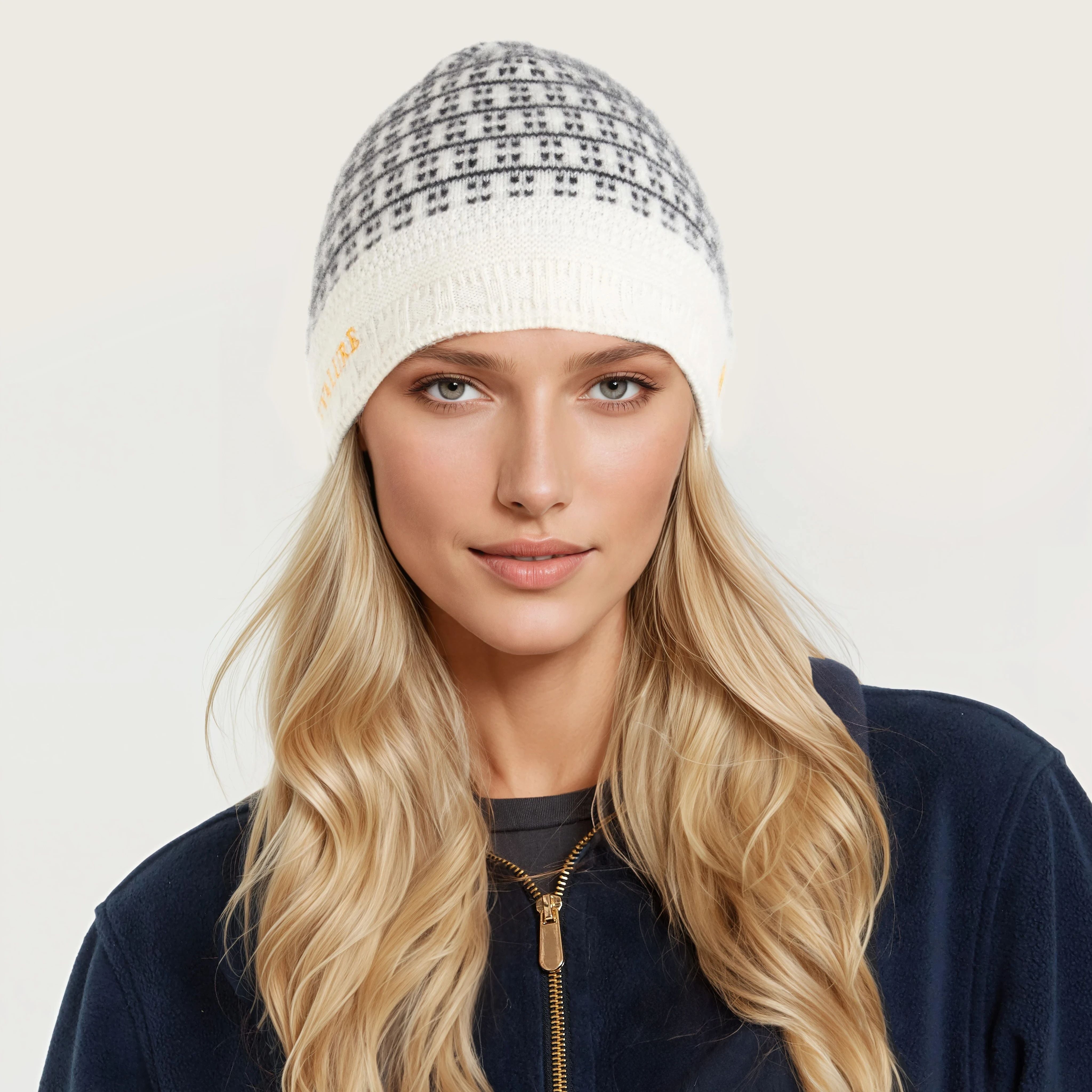 Luxury Cashmere Beanie - Heritage Jacquard