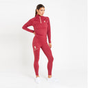 Cavvalure Red knee grip equestrian riding leggings – detail view