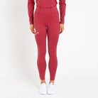Cavvalure Red everyday equestrian riding leggings – front view