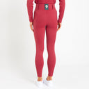 Cavvalure Red everyday equestrian riding leggings – back view