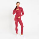 Cavvalure Red women's equestrian base layer – detail view