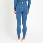 Cavvalure Blue Blue full grip equestrian riding leggings – back view