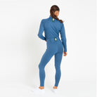 Cavvalure Blue knee grip equestrian riding leggings – full length