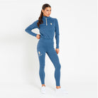 Cavvalure Blue everyday equestrian riding leggings – detail view