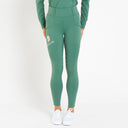 Cavvalure Green full grip equestrian riding leggings – front view