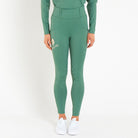 Cavvalure Green knee grip equestrian riding leggings – front view