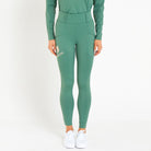 Cavvalure Green everyday equestrian riding leggings – front view