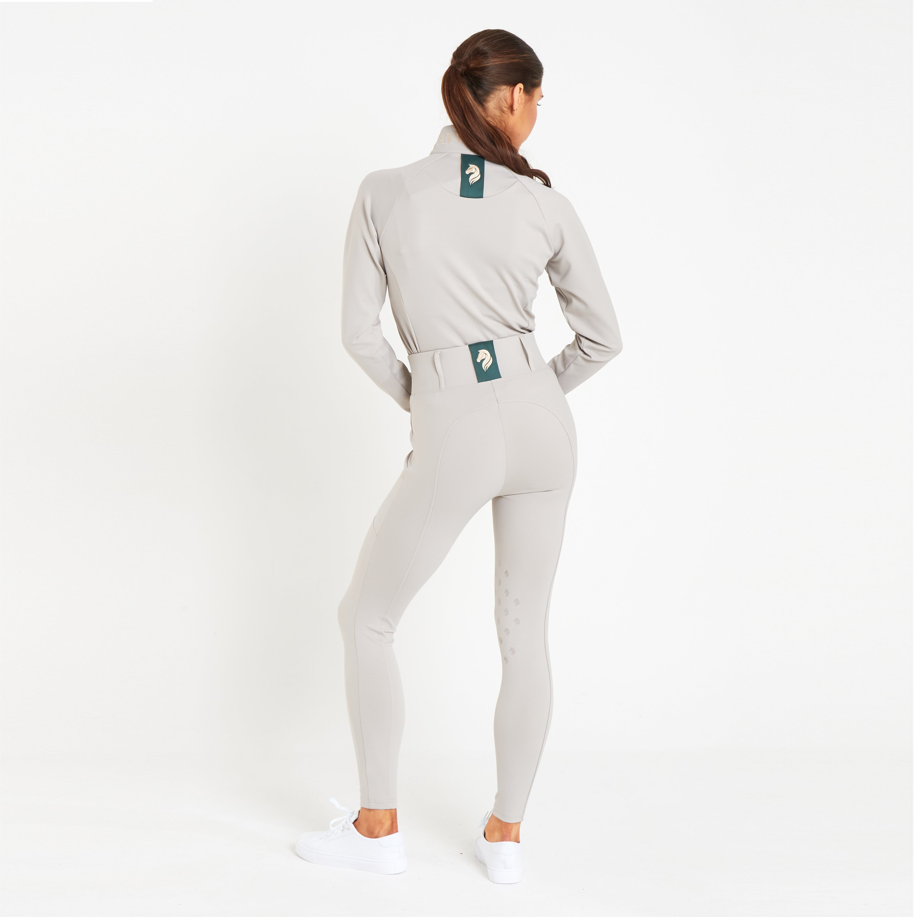Cavvalure Mink knee grip equestrian riding leggings – full length