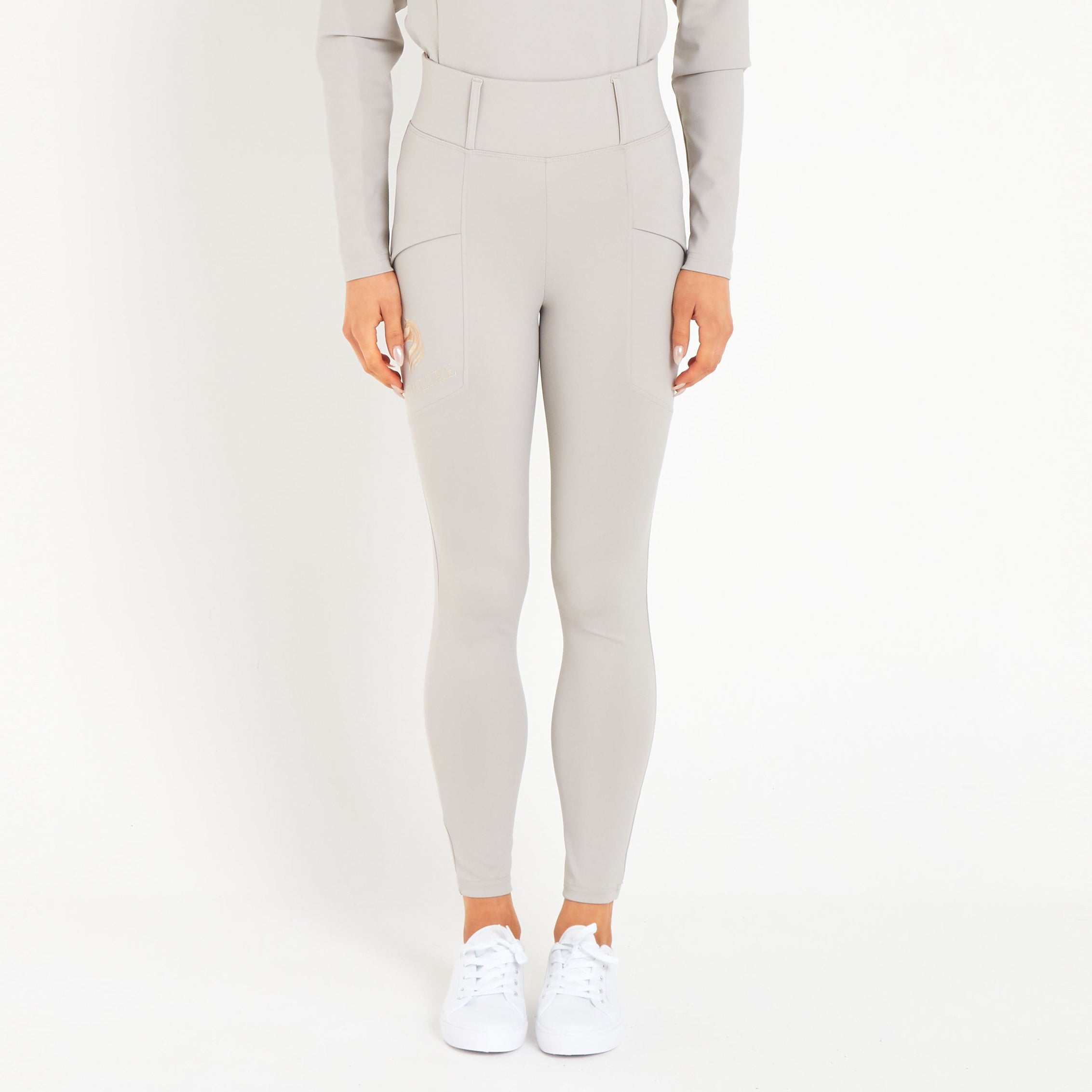 Cavvalure Mink everyday equestrian riding leggings – front view