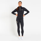 Cavvalure Black everyday equestrian riding leggings – detail view