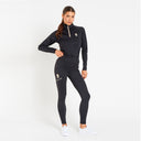 Cavvalure Black women's equestrian base layer – detail view