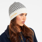 Cavvalure Heritage Jacquard cashmere equestrian beanie – side view
