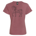 Cavvalure Plum Vale bamboo equestrian T-shirt – product flat