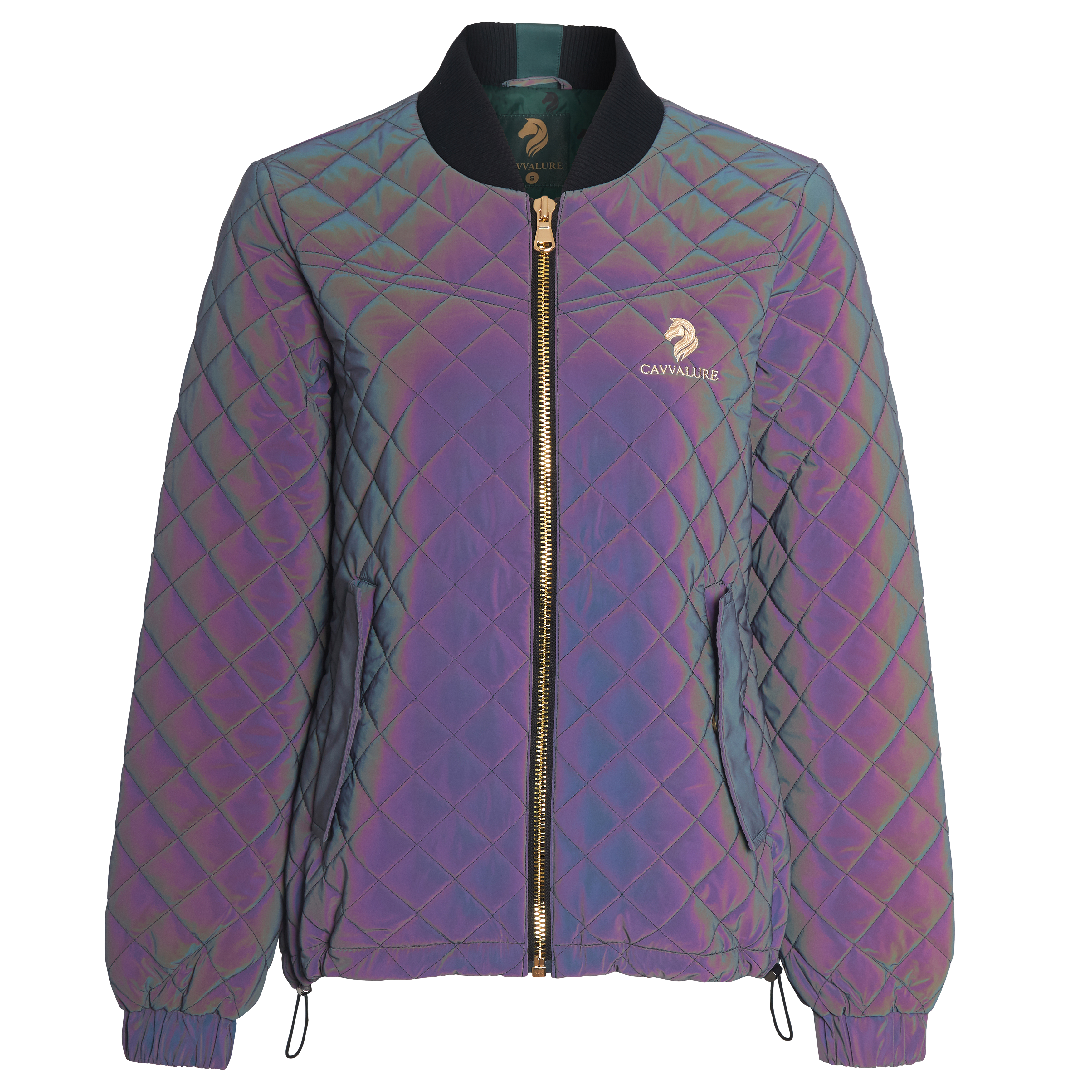Women’s Reflective Riding Bomber Jacket – Cavvalure Noctis