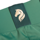 Cavvalure Hunting Green knee grip equestrian leggings – product flat detail