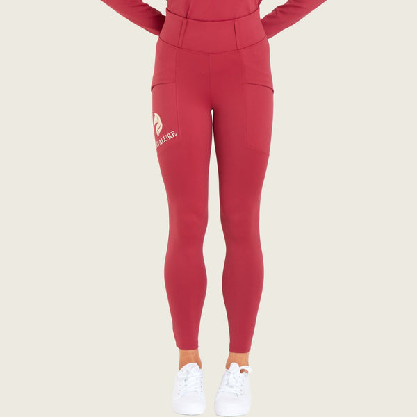 No Grip Equestrian Leggings (Red)