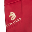 Cavvalure Red knee grip equestrian leggings – product flat